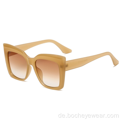 Europäischer und amerikanischer Modetrend Katzenaugen-Sonnenbrille mit großem Rahmen für Damen, die sich allmählich Farbe ändern RETRO-SONNENBRILLE Herren sam